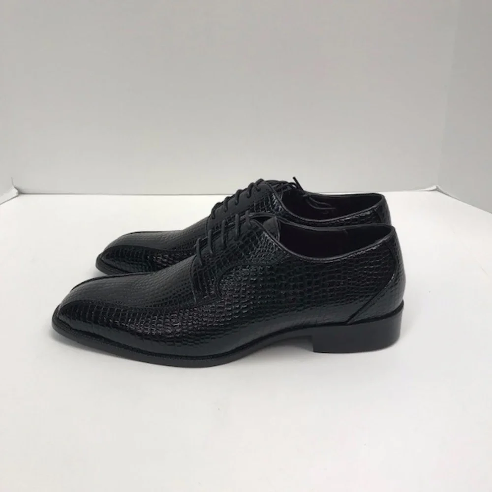 Bolano Men's Black Dress Shoes Oxfords Bike Track Man Made Material Size 9.5
